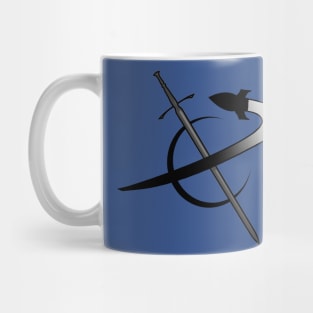 Science Fictionary Ship & Sword Logo Mug